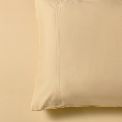 Royal Hotel Bedding ABRIPEDIC Sheets, Viscose from Bamboo, Sheet Set 600 Thread Count, Silky Soft Sheets, Viscose from Bamboo, Sheet Set, King, Canvas