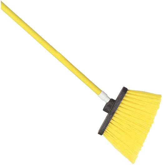 SPARTA Spectrum Duo-Sweep Unflagged Bristle Angle Broom with Handle 56" - Yellow