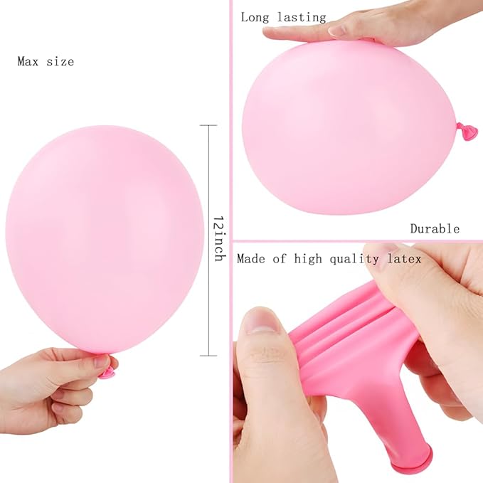 400 Pack Pastel Balloons 12 Inch Candy Colored Multicolor Rainbow Assorted Colors Macaron Latex Bulk Balloon 12 Kinds Colorful for Birthday Wedding Bridal Baby Shower Supplies Party Decorations