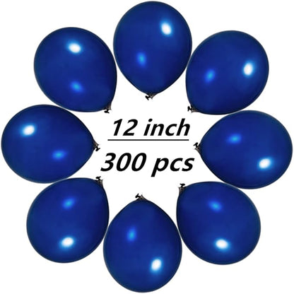 300 Pack Navy Blue Balloons 12 inch Royal Navy Latex Party Balloon Bulk for Various Party Events Decorations