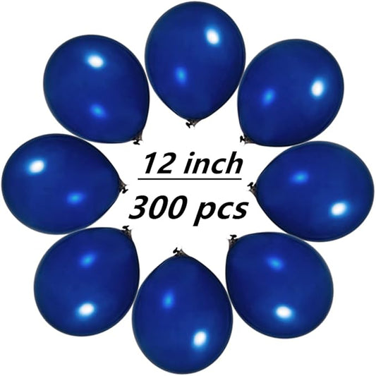 300 Pack Navy Blue Balloons 12 inch Royal Navy Latex Party Balloon Bulk for Various Party Events Decorations