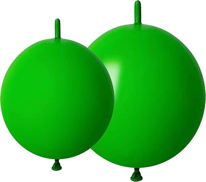 Green Link Balloons 6 Inch 12 Inch 120 Pcs Latex Linking Balloons for Birthday Wedding Party Festival Decorations