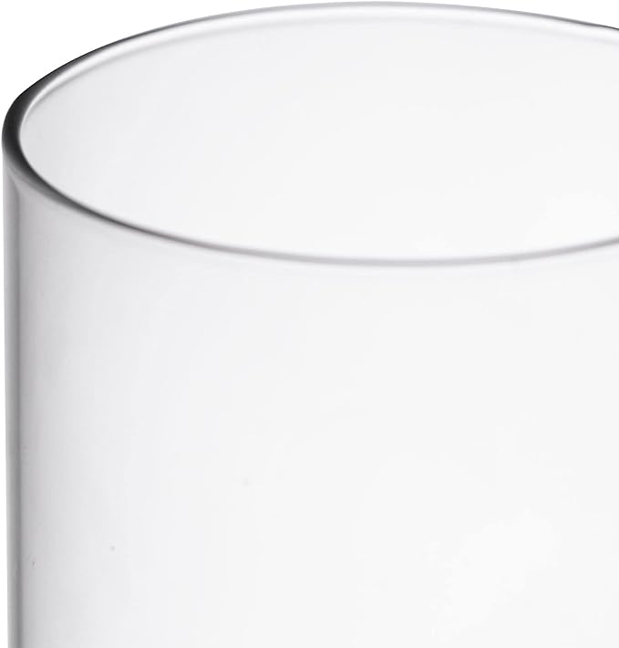 CYS EXCEL D-3" H-16 Glass Open Ended Hurricane Candleholder Bottomless Cylinder Sleeve Clear Chimney Shade Tube Cover, 1 Piece