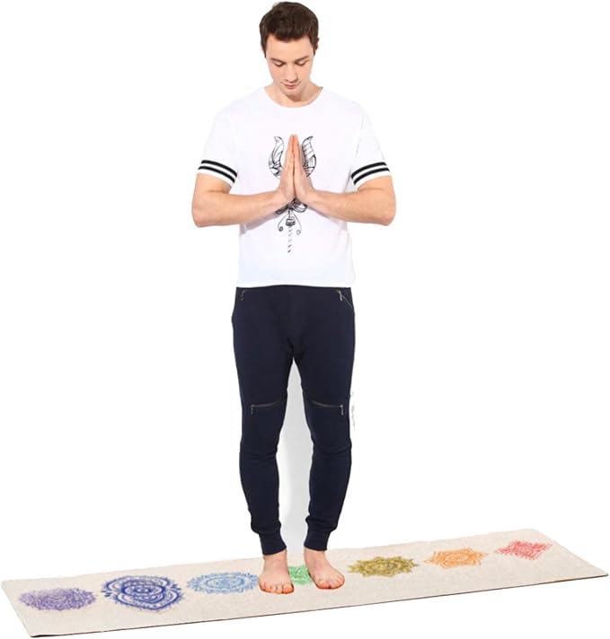 Pro Hemp Mat - Artist Designed, Premium Printed Eco-Friendly Non-Slip mat, Great for Regular & Hot Yoga, Pilates, Workouts 72 inch x 24 inch x 3mm Thick