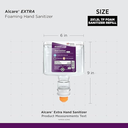 SC Johnson Professional Alcare Extra Foaming Hand Sanitizer 2-Pack 1L Touch-Free Cartridge Refill Pack