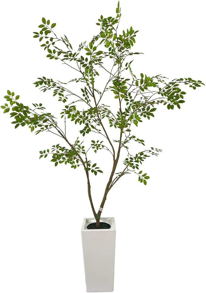 Artificial Elm Tree Faux Elm Tree 6ft Tall Fake Plant in Pot Fake Silk Tree Faux Plants Indoor