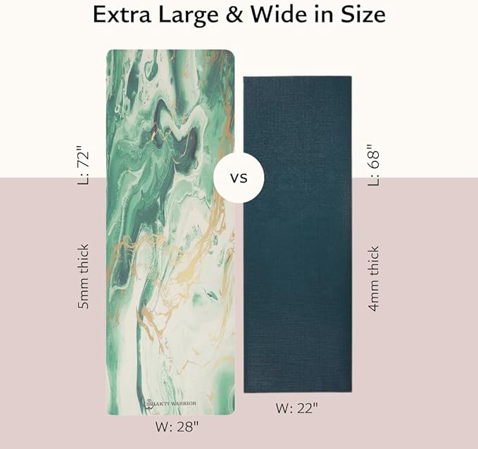 Shanti PU Yoga mat - Artist Designed, Premium eco friendly mats, Non Slip, Non Toxic, Great for Regular & Hot Yoga, Pilates and Work out (72 inch x 28 inch x 5mm Thick)k out (72 inch x 28 inch x 5mm Thick)