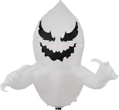 Sunnydaze Pumpkin Jack and Haunted Harold Inflatable Halloween Decoration for Window with Lights - Indoor or Outdoor Use