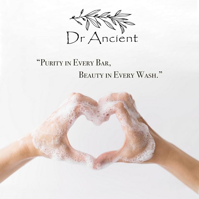 Dr.Ancient Tea Tree Soap Bar Organic Natural Vegan Traditional Handmade Antique - Antibacterial, Effective For Acne - Absolutely No Chemicals! Pure Natural Soap!