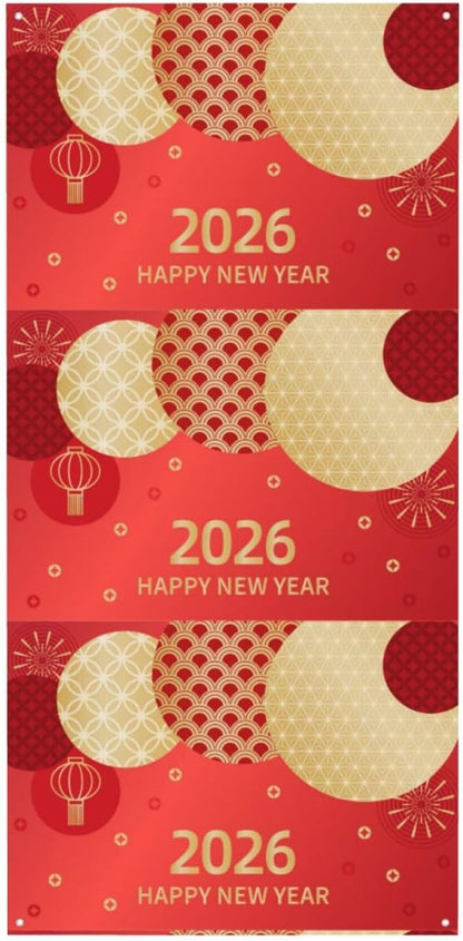 Year Of The Horse Happy Chinese New Year 2026 Door Cover Decorations Banner Flag Welcome Hanging Backdrop Sign Party Background Decor Holiday Supplies 35 * 72 Inches