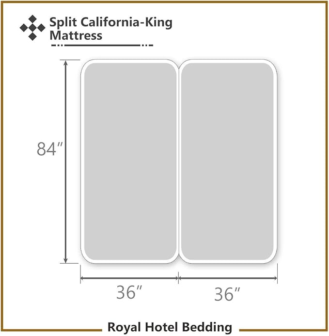 Royal Hotel Bedding ABRIPEDIC Sheets, Viscose from Bamboo, Sheet Set 600 Thread Count, Silky Soft Sheets, Viscose from Bamboo, Sheet Set, Split-Cal-King : Adjustable Cal-King, Sea