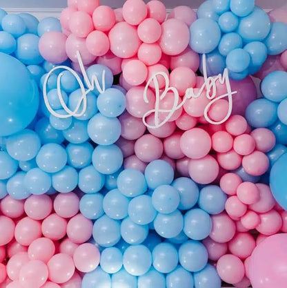 Light Blue Balloons 100 Pack, 12 Inch Latex Baby Blue Balloons, Balloon Pack For Birthdays, Weddings, Baby Showers, Holidays
