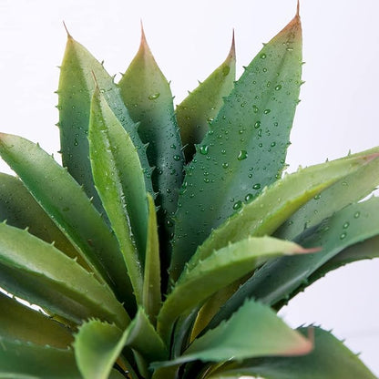 Veryhome Succulents Plants Artificial Aloe Plant, 12.5Inch Large Faux Succulents Unpotted, Premium Crafting DIY Greenery Decor for Indoor & Outdoor(Green)