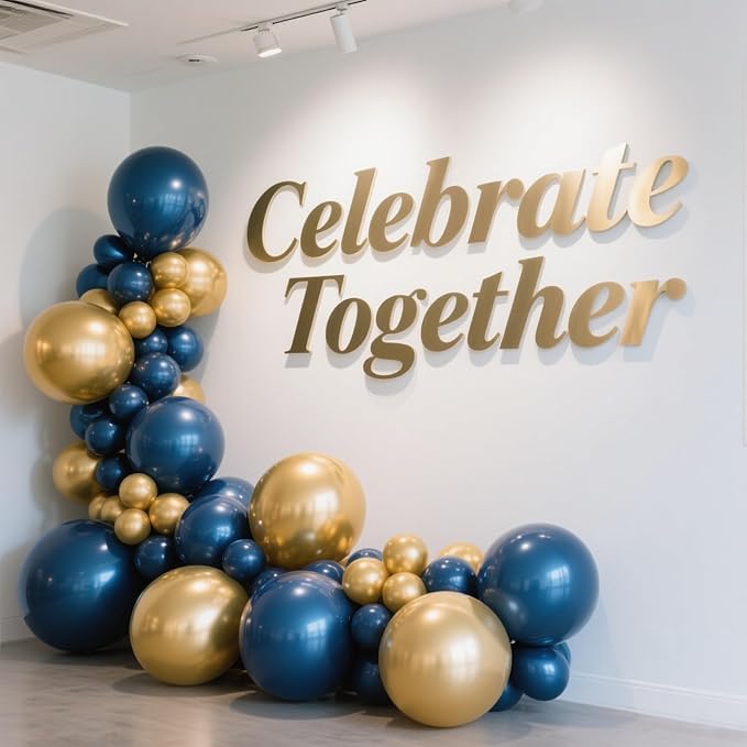 Metallic Gold Balloons 100 Pack, 12 Inch Chrome Latex Helium Garland for Elegant Birthday Wedding Baby Shower Arch Party Decorations
