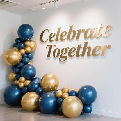 Metallic Gold Balloons 100 Pack, 12 Inch Chrome Latex Helium Garland for Elegant Birthday Wedding Baby Shower Arch Party Decorations