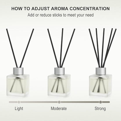 Reed Diffuser, Cauliflower Scented Oils, 3.4 oz Vegetable Aroma Air Freshener with Diffuser Sticks, Long Lasting Essential Oil Home Fragrance for Office Room Bathroom Decor (1 Pack)