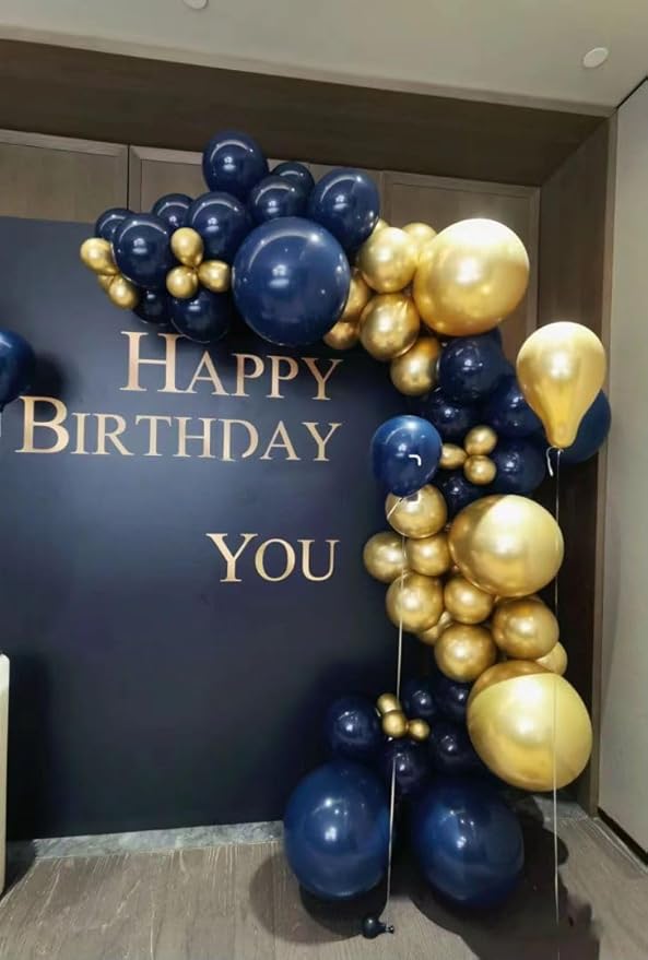 Navy Blue Balloons 100pcs Dark Blue Latex Party Balloons Different Sizes 18 12 10 5 Inch Night Blue Balloon Garland for Birthday Party Graduation Baby Shower Wedding Holiday Balloon Decoration