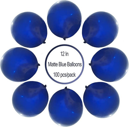 Navy Blue Balloons - 100pcs Dark Blue Balloons for New Year, Wedding, Birthday, Christmas, Baby Shower & Party Decoration