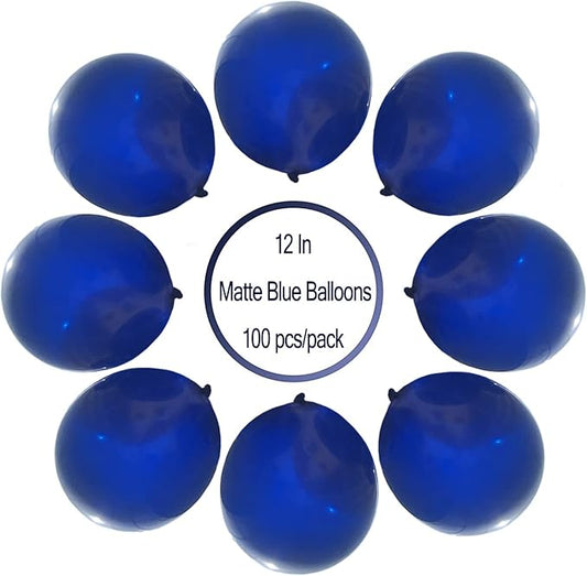 Navy Blue Balloons - 100pcs Dark Blue Balloons for New Year, Wedding, Birthday, Christmas, Baby Shower & Party Decoration