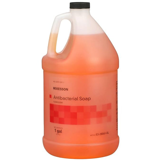 McKesson Antibacterial Liquid Hand Soap, 1 Gallon [Pack of 1] Refill, Clean Scent