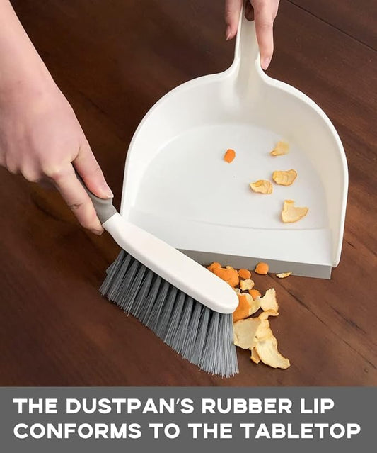 Dust Pan, Dustpan and Brush Set, Small Dust pan and Brush Set, Hand Broom and Dustpan Set for Home, Handheld Angled Dust Pans and Broom are Daily Essential Cleaning Tools for The Family.