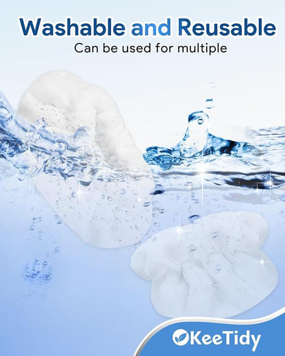 Steam Cleaner Handheld Attachments Compatible with Dupray Neat Steam Cleaners - 2 Pack Large Rectangle Bonnets + 4 Pack Small Triangle Bonnets Reusable Microfiber Steam Cleaner Pads Mop Accessories
