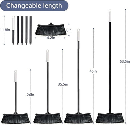 Outdoor Broom for Cleaning Floor - Outside Brooms, Heavy Duty Outdoor Broom for Cleaning Garages, Terraces, and Porches, etc.