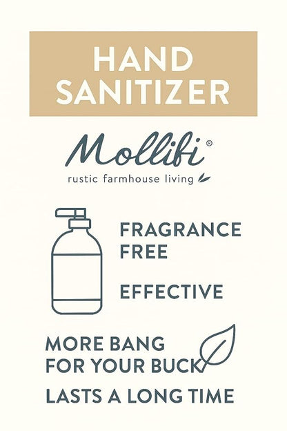 Hand Sanitizer, 1 Gallon, Fragrance Free, PK-1, With Pump, Mfr: MOL9747-12GALV3-A