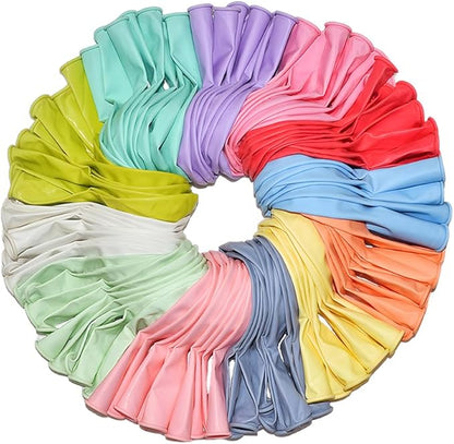 400 Pack Pastel Balloons 12 Inch Candy Colored Multicolor Rainbow Assorted Colors Macaron Latex Bulk Balloon 12 Kinds Colorful for Birthday Wedding Bridal Baby Shower Supplies Party Decorations