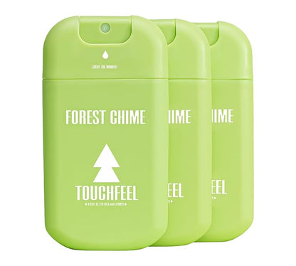 Power Mist Hand Sanitizer Spray, Scented Hydrating Hand Sanitizers Travel Size Refillable, Pocket Portable 3-Pack (Forest Chime) 0.93Fl Oz 460-Sprays Each
