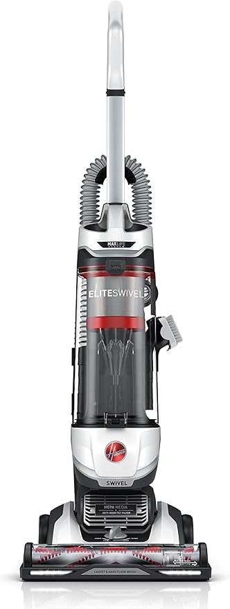 Hoover MaxLife Elite Swivel Vacuum Cleaner, Bagless Upright Vac, HEPA Media Filtration, MaxLife System, WindTunnel Technology, Corded Vacuum Cleaners for Home Use