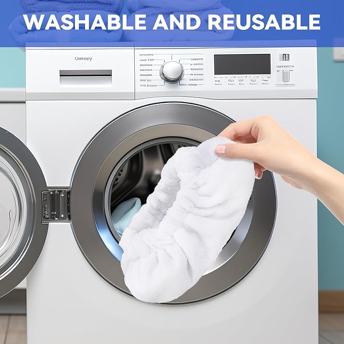 Steam Mop Pads Fit for Dupray Neat Steam Cleaner - Large Bonnets (Rectangle) Neat Washable and Reusable Microfiber Pads - Accessories for Neat Steam Cleaner (12 Pack)