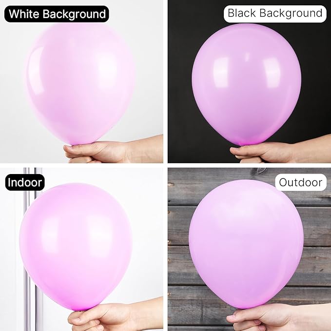 PartyWoo Pink Balloons 50 pcs 12 Inch Lilac Pastel Pink Purple Latex Helium Balloons for Graduation Baby Shower Gender Reveal Wedding Engagement Butterfly Birthday Party Decorations Pink-Q04