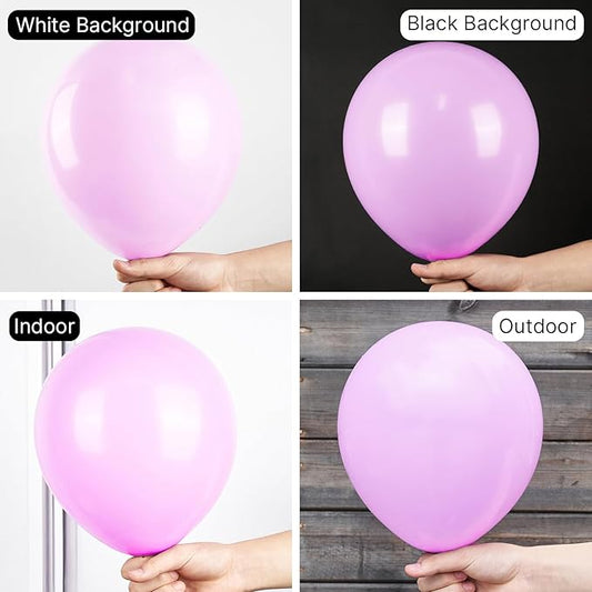PartyWoo Pink Balloons 50 pcs 12 Inch Lilac Pastel Pink Purple Latex Helium Balloons for Graduation Baby Shower Gender Reveal Wedding Engagement Butterfly Birthday Party Decorations Pink-Q04