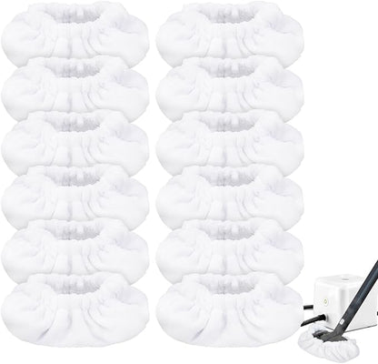 Steam Mop Pads Fit for Dupray Neat Steam Cleaner - Large Bonnets (Rectangle) Neat Washable and Reusable Microfiber Pads - Accessories for Neat Steam Cleaner (12 Pack)