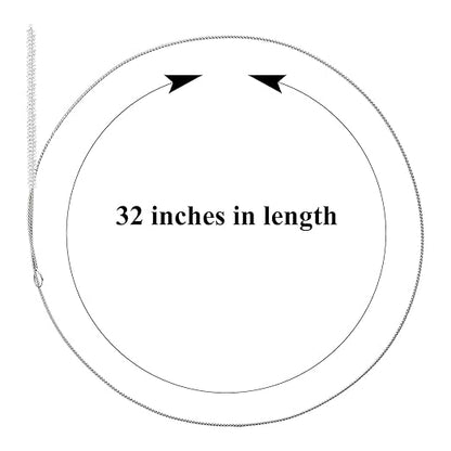 4 Pieces Feeding Tube Brushes, Long Pipe Cleaners Straw Cleaning Brushes, 32 Inches Long with Soft Nylon Bristles Head, Suitable for Cleaning Feeding Tubes