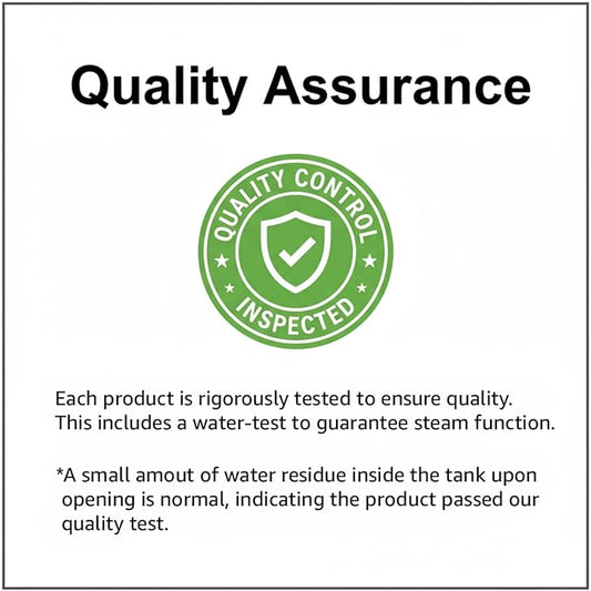 2500W Steam Cleaner - Adjustable 6-Level Steam Control, 15s Fast Heat, 1.6QT Water Tank, Portable High-Pressure Steamer for Home, Car, Grout