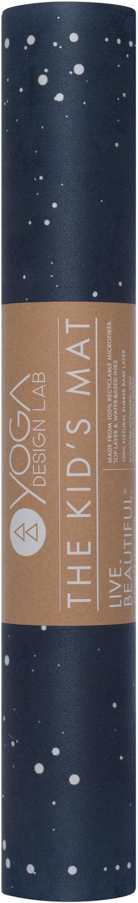 Yoga Design LAB | The Kids Yoga Mat | Eco-Friendly + Supportive + Colorful Childrens Play | Yoga, Exercise | Carrying Strap!