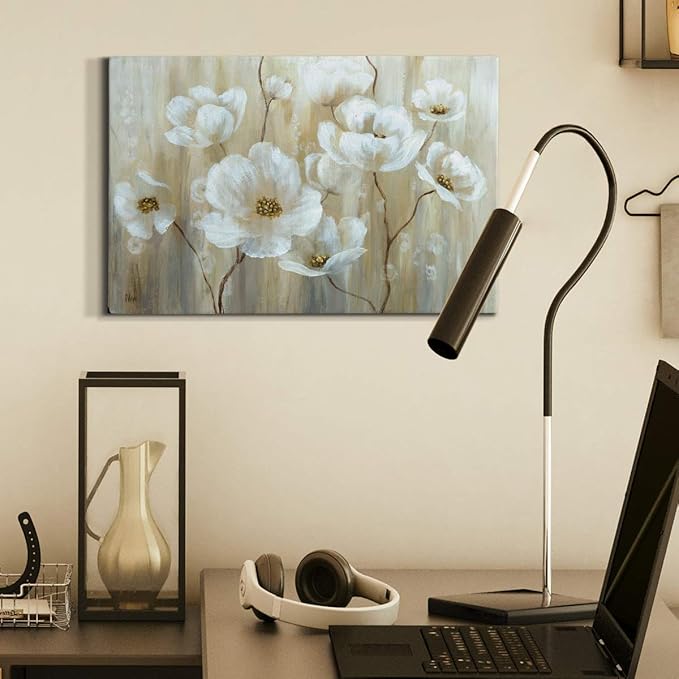 Home Decor Landscape Canvas Wall Art Abstract Floral Painting Modern Pictures Artwork Decoration for Living Room Kitchen Bathroom Office, Ready to Hang