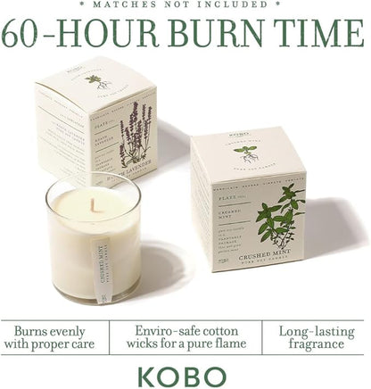KOBO Sweet Sunflower Candle with Plantable Box (9 oz) | Plant The Box Collection, 100% Pure Soy Wax Candles | Hand-Poured in USA | Long Lasting 60 Hour Burning Candles | Scented Candles for Home