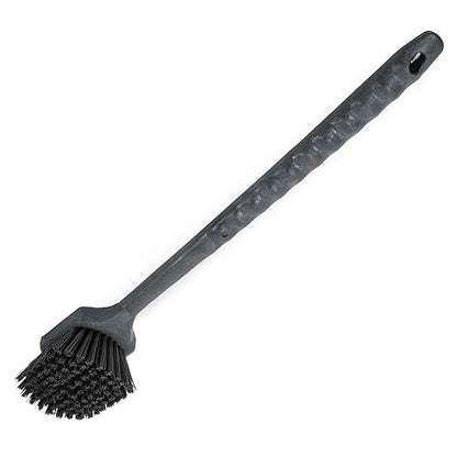 SPARTA 40501EC03 Plastic Large Scrub Brush, Kitchen Brush, Utility Brush With Long Handle For Cleaning, 20 Inches, Black