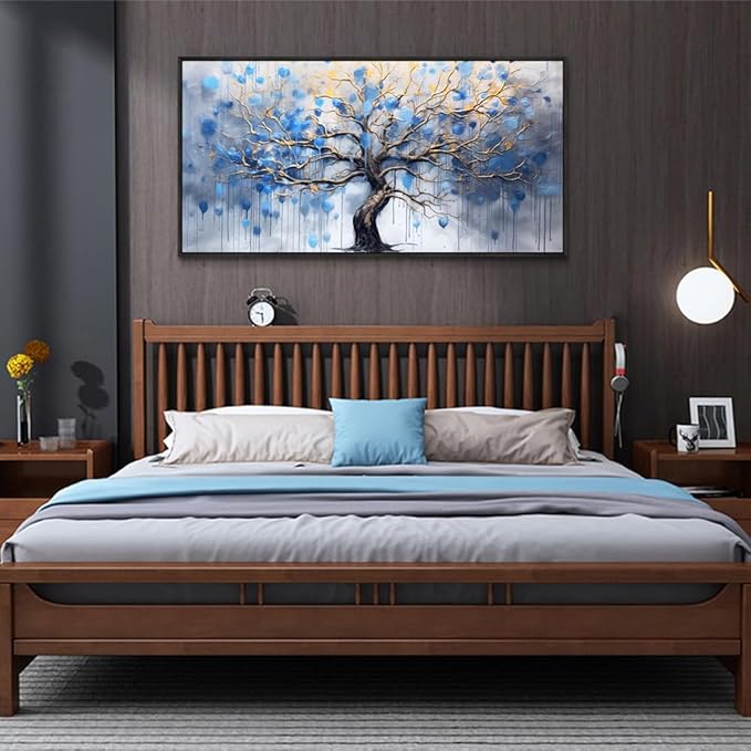Wapluam Large Canvas Wall Art For Living Room Black Framed Wall Decor For Bedroom Modern Office Decor Black and White Inspiration Painting Prints Artwork Hang Abstract Picture Mural Home Decoration