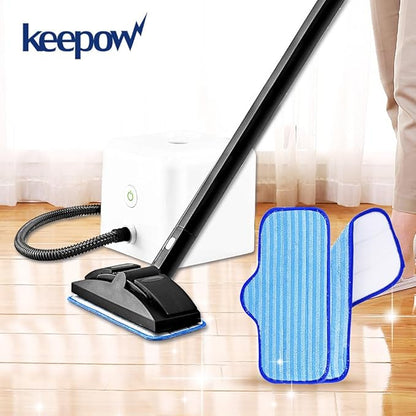 KEEPOW 10 Pack Microfiber Mop Pads Compatible with Dupray Neat Steam Cleaner McCulloch MC1275 and Steamfast SF-275/SF-370