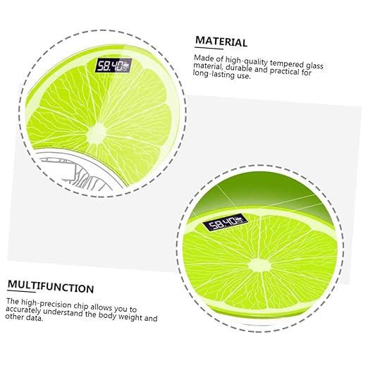 Mikinona Digital Body Weight Scale Capacity Tempered Glass Fitness Management Tool Compact Home Bathroom Scale for Accurate Health Monitoring