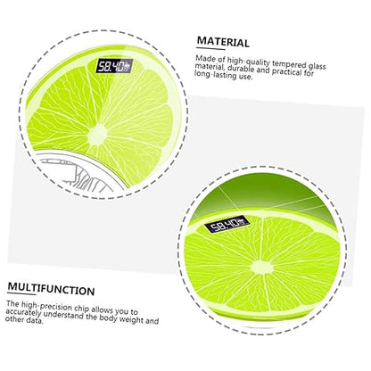 Mikinona Digital Body Weight Scale Capacity Tempered Glass Fitness Management Tool Compact Home Bathroom Scale for Accurate Health Monitoring