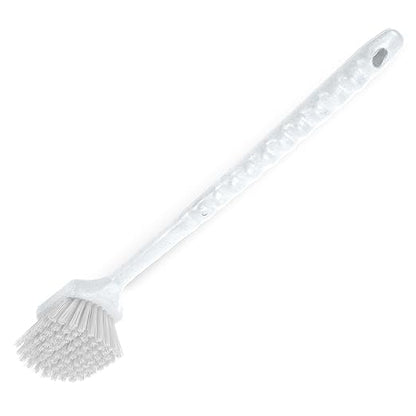 SPARTA 40501EC02 Plastic Large Scrub Brush, Kitchen Brush, Utility Brush With Long Handle For Cleaning, 20 Inches, White, (Pack of 6)