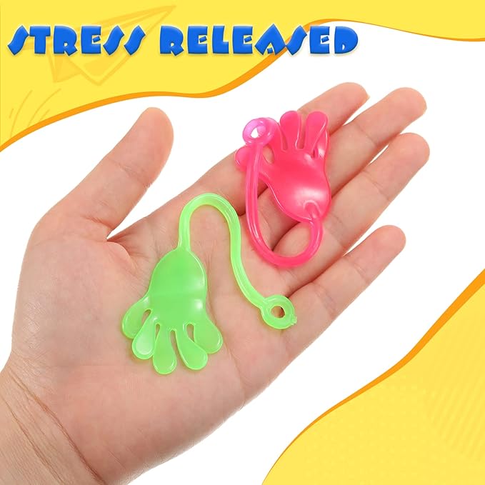 Chivao 500 Pcs Mini Stretchy Sticky Toys, Bulk Stretchy Sticky Toys for Classroom Birthday Party Favors, 1 1/4 Inch