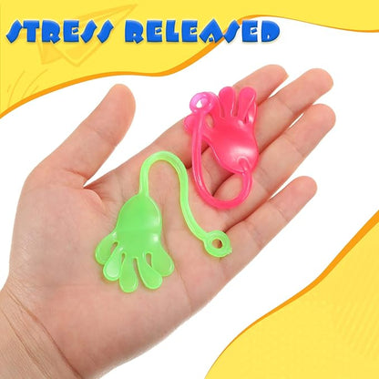 Chivao 500 Pcs Mini Stretchy Sticky Toys, Bulk Stretchy Sticky Toys for Classroom Birthday Party Favors, 1 1/4 Inch