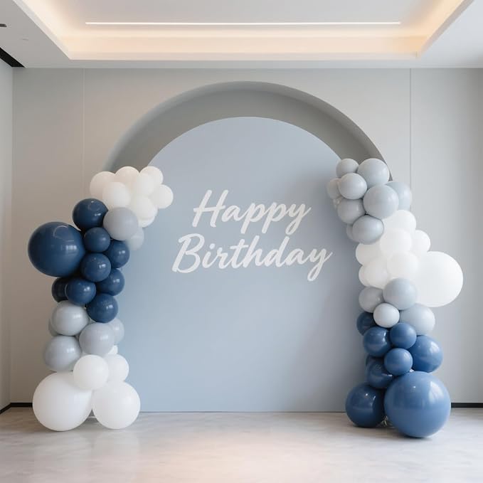 Royal Blue Balloons 100 Pack, 12 Inch Latex Helium Blue Balloons Garland for Elegant Birthday Wedding Baby Shower Graduation Arch Party Decorations