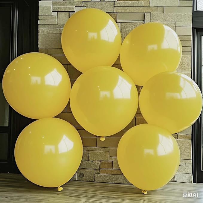 30 Pack Yellow Balloons 36 inch Yellow Latex Large Balloons for Party Decorations and Events